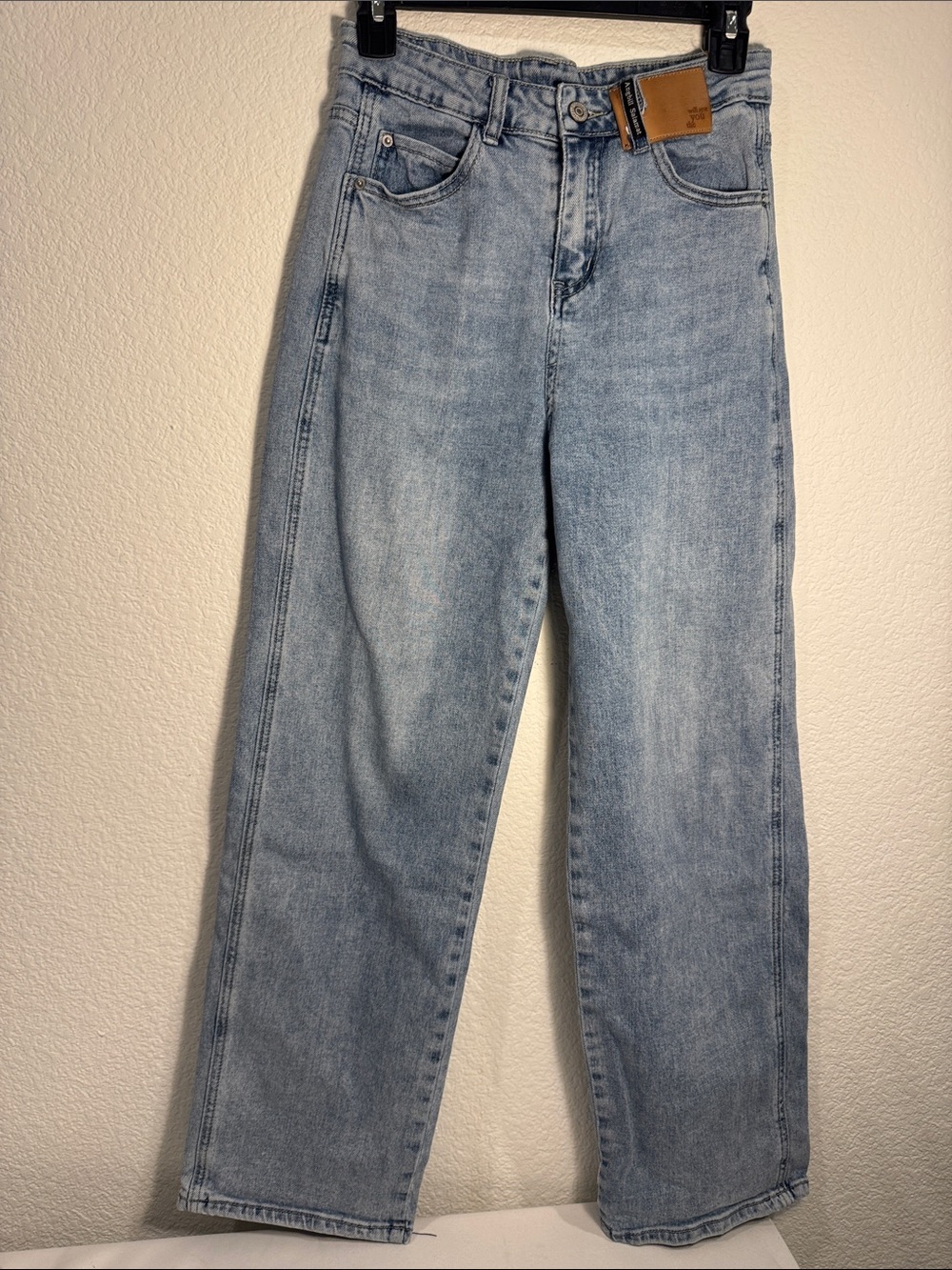 Angbill Salamat Light Wash High Waisted Straight Leg Jeans - Size M